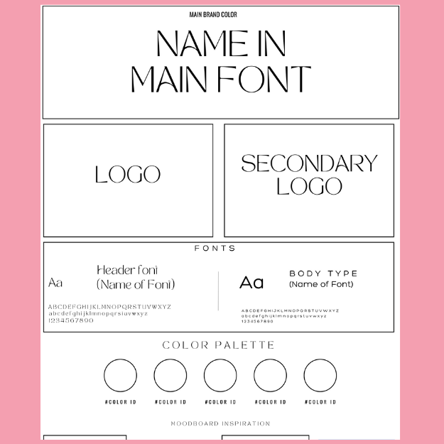 Branding Guide Worksheet